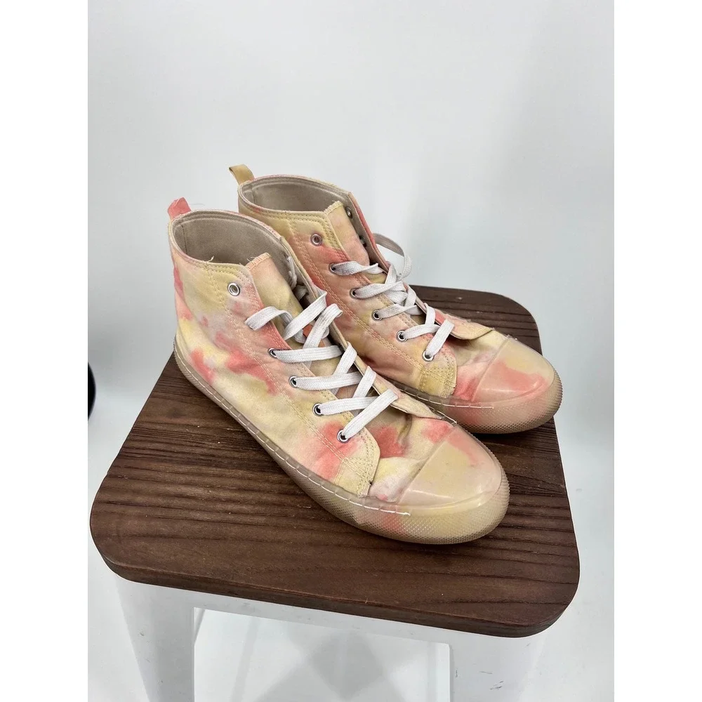 Vintage Havana Rewind Tie Dye Multi Pink Yellow High Top Sneakers Womens 9.5